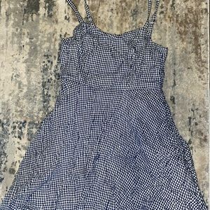 Checkered mini dress
